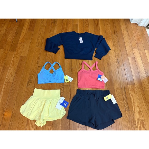 all in motion Other - All in Motion JoyLab Women Activewear Bundle 5pc Navy Blue Pink Yellow Small NWT